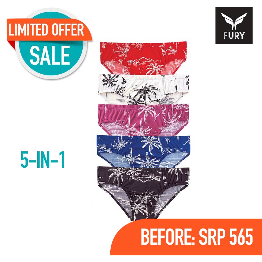 Sherman Men's 5 In 1 Bikini Brief - Fury