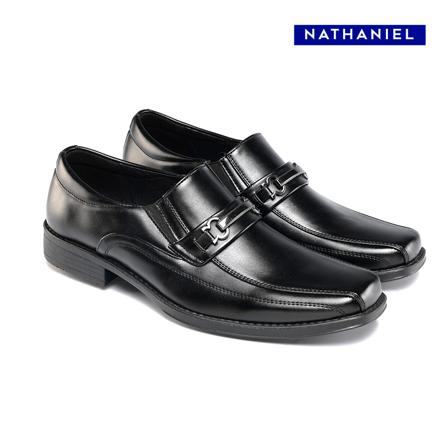 Asher Men's Black School Shoes - Nathaniel