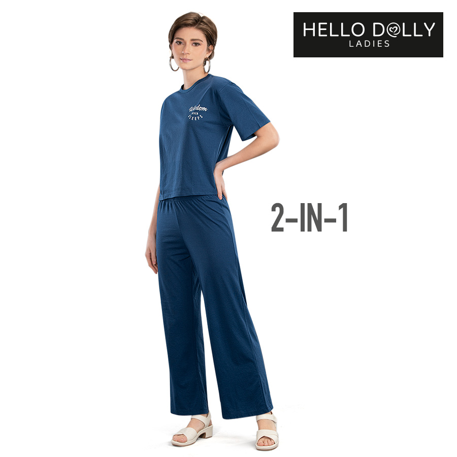 Bluewisdom Ladies Terno Printed
Shirt And Pants - Hello Dolly