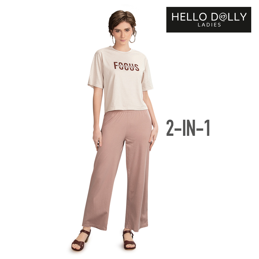 Serenjane Ladies Terno Printed
Shirt And Pants - Hello Dolly