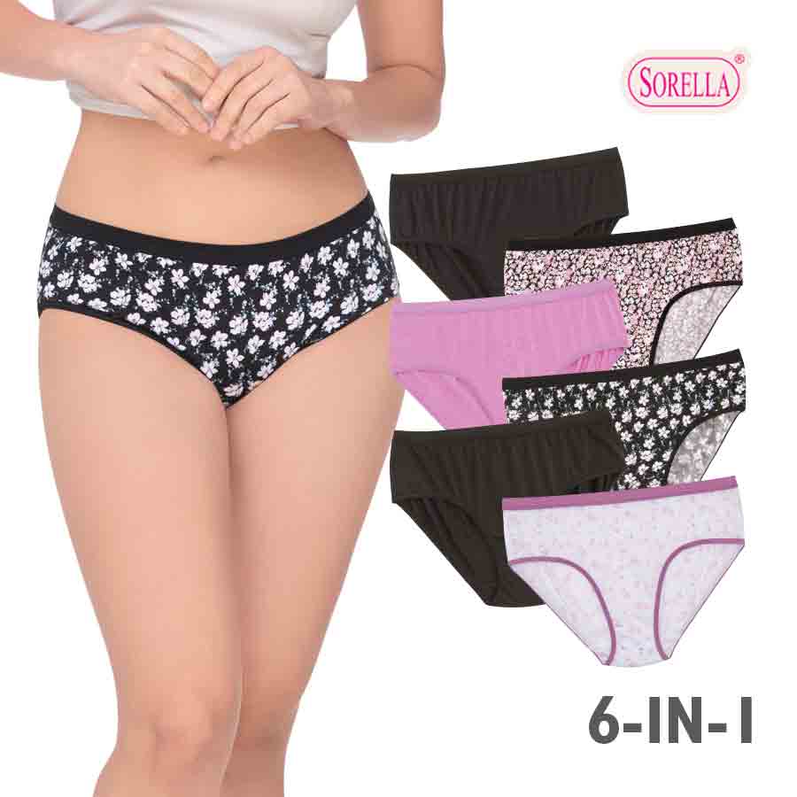 Nezuko Women's 6in1 Bikini Panty - Sorella