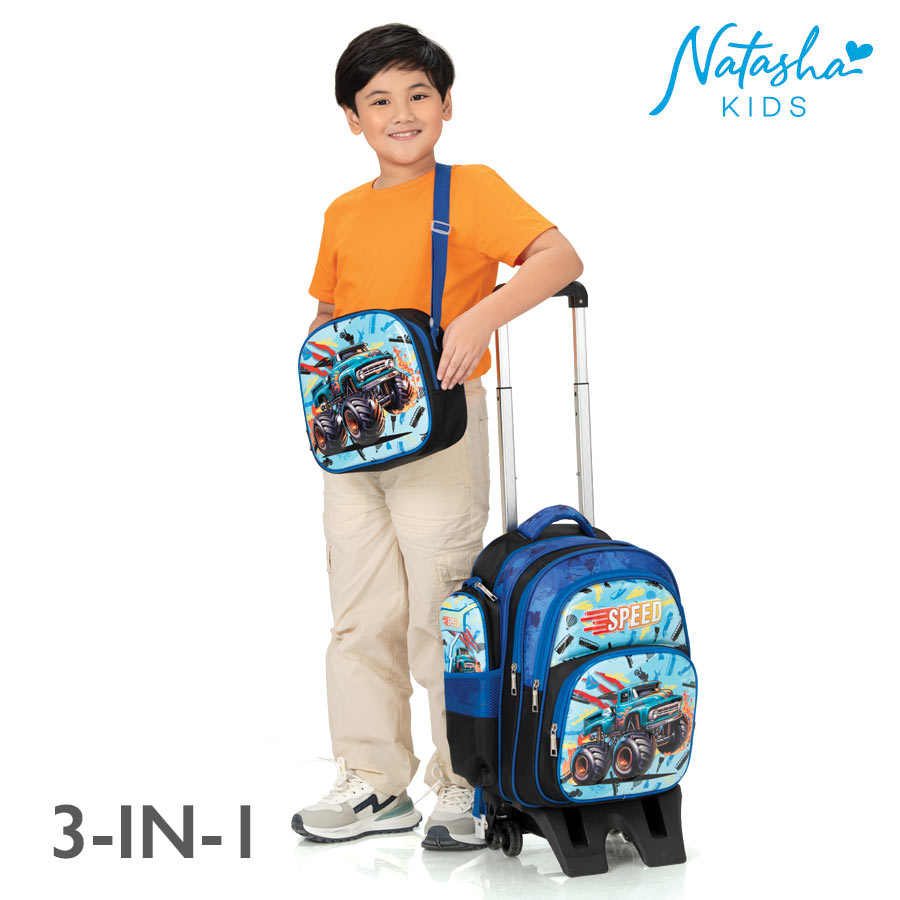 Carmiro Kid's Boys 3in2 Trolley Bag- Natasha Kids