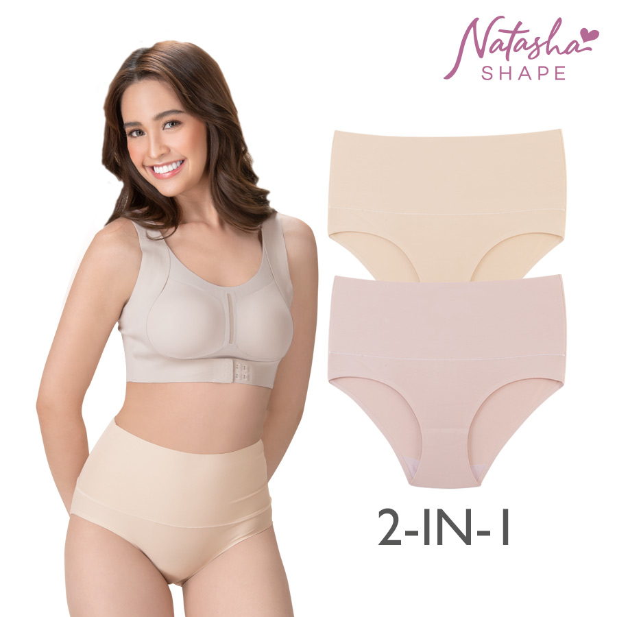 Joyvien Ladies 2in1 Seamless Hi-waist Panty - Natasha Shape