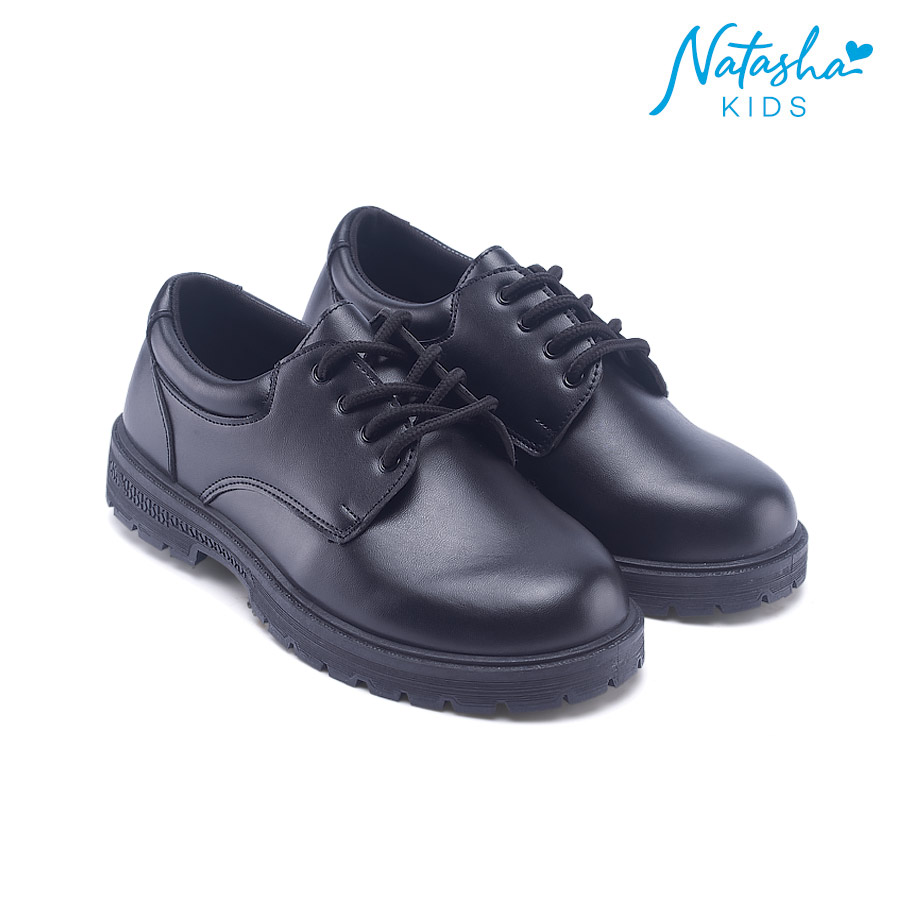 Meteor Preteens Boys Black School Shoes - Natasha Kids