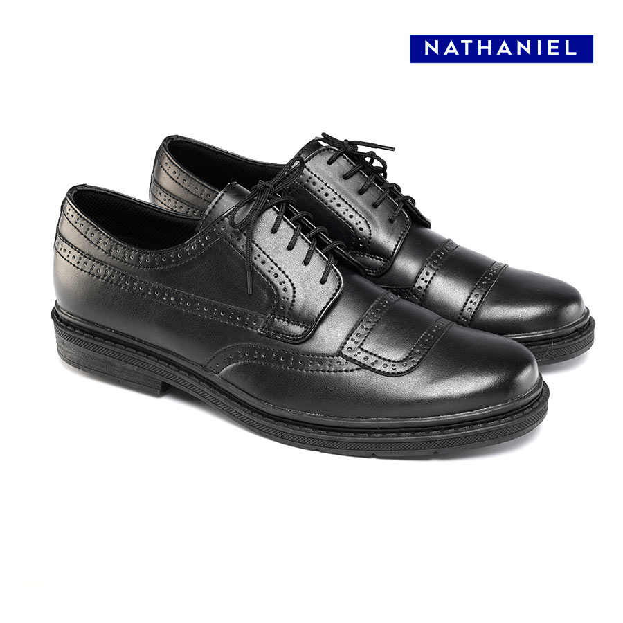 Innovator Men's Black School Shoes - Nathaniel