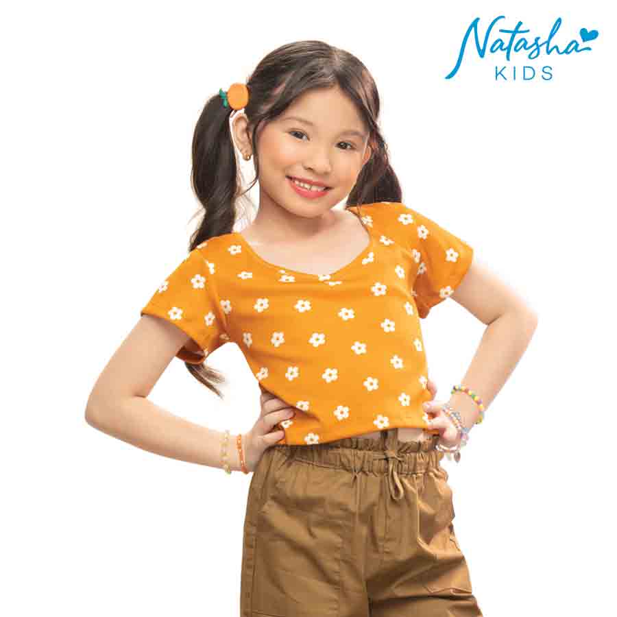 Berra Kids' Girl Semi Crop Blouse - Natasha Kids