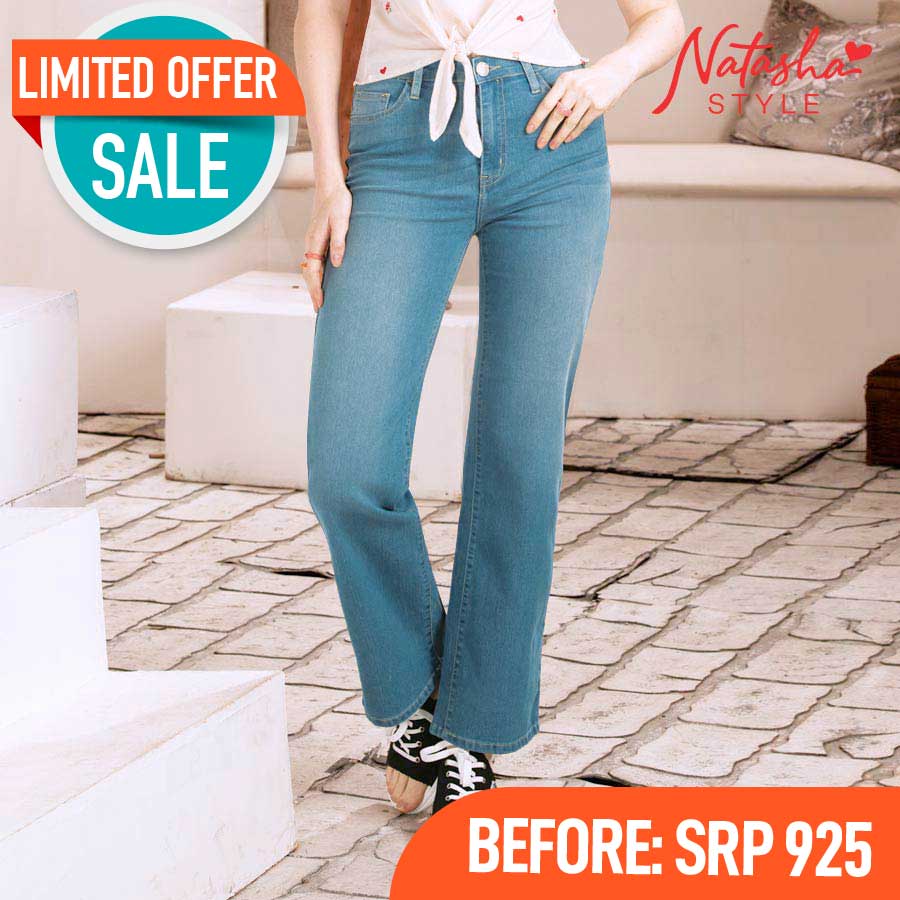 Fediona Denim Wide Leg Pants - Natasha Style