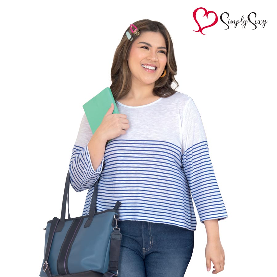 Glara Ladies Plus Combination T-Shirt - Simply Sexy