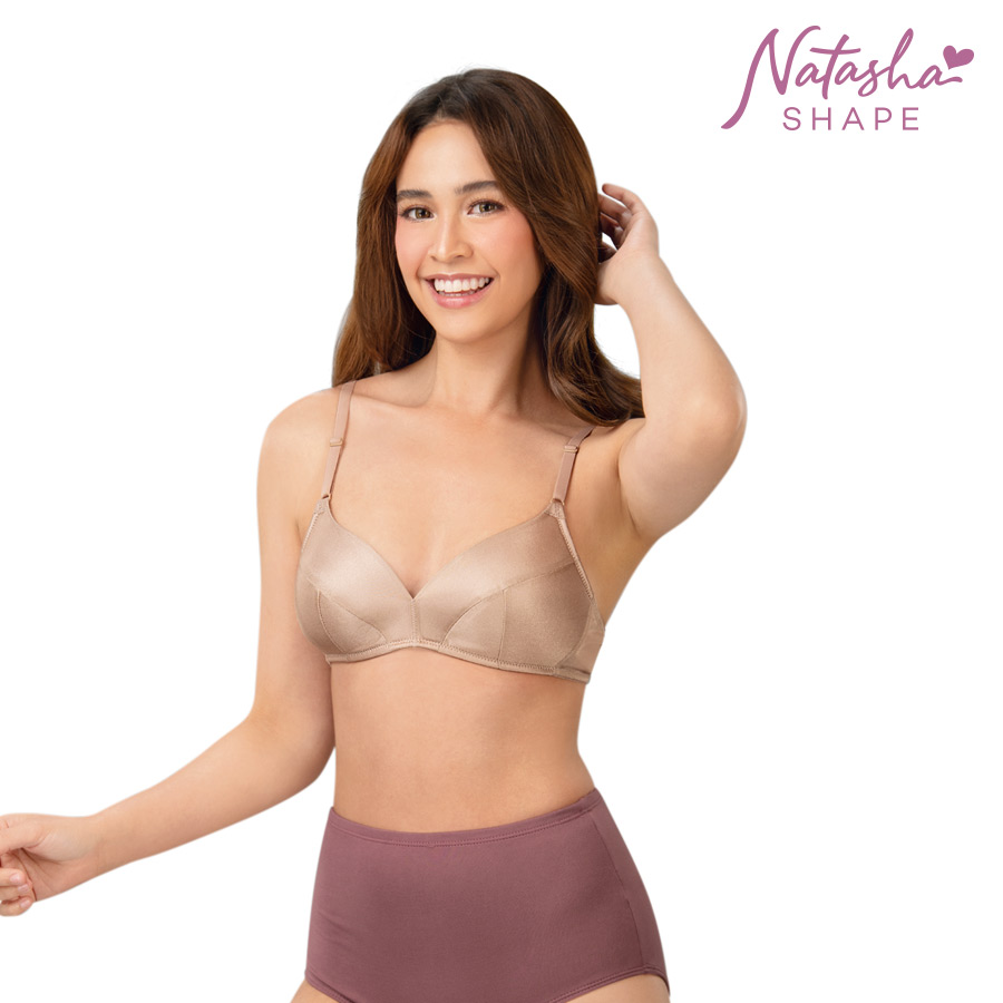 Emelynrose Ladies' Non-wire Soft Cup
Plain Bra - Natasha Shape