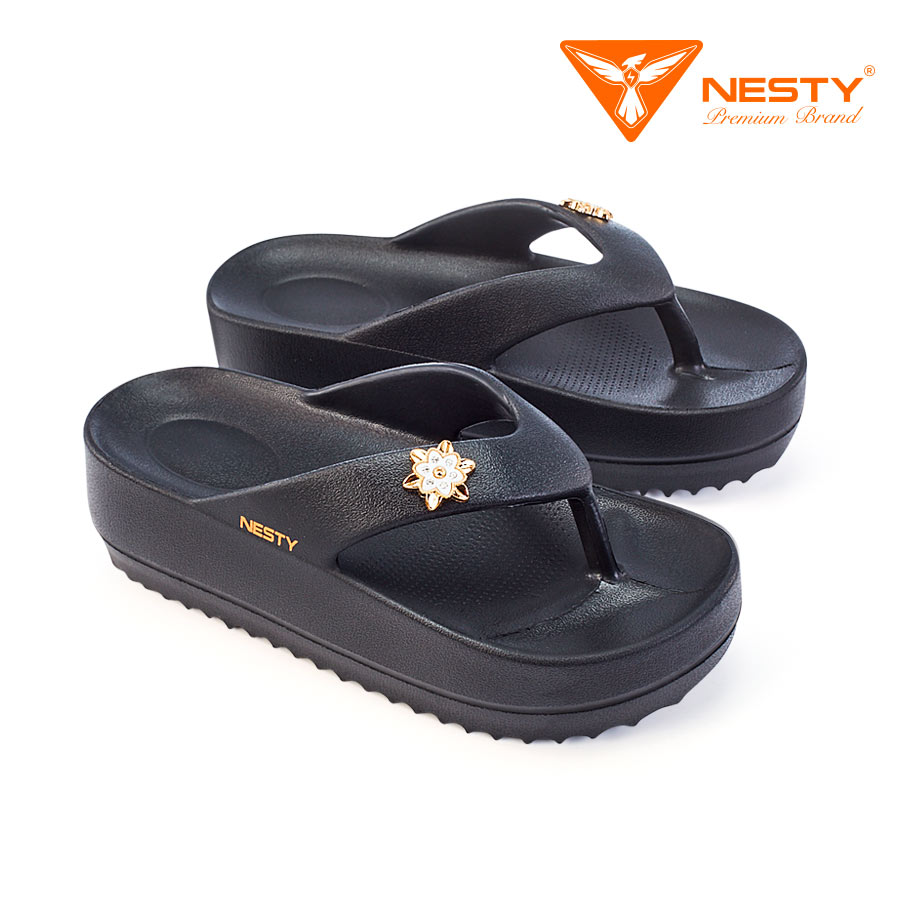 Val Unisex Black Slip-on Slides Slippers Sandals - Nesty 