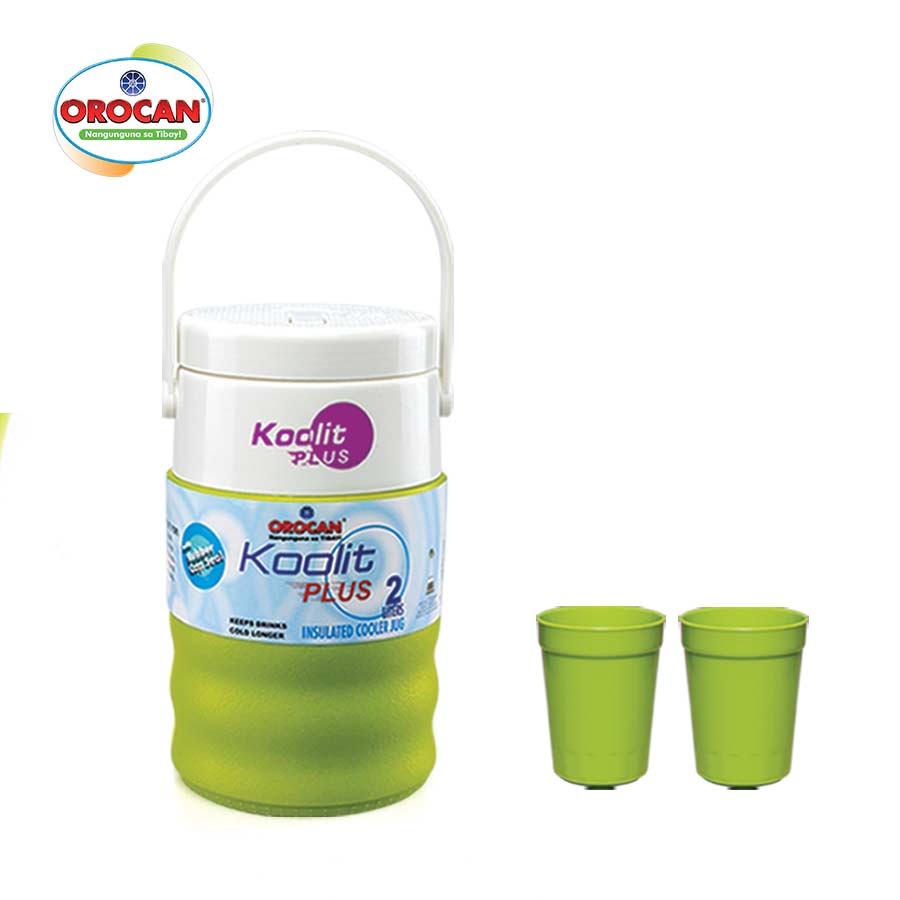 Verde 2 Liters Jug with 2 Cups - Orocan