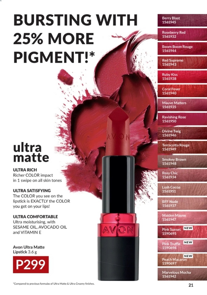 Ultra Perfectly Matte Lipstick - Avon