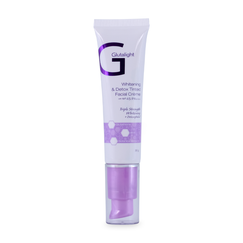 Tinted Facial Creme Whitening and Detox with Spf 45  - Glutalight 