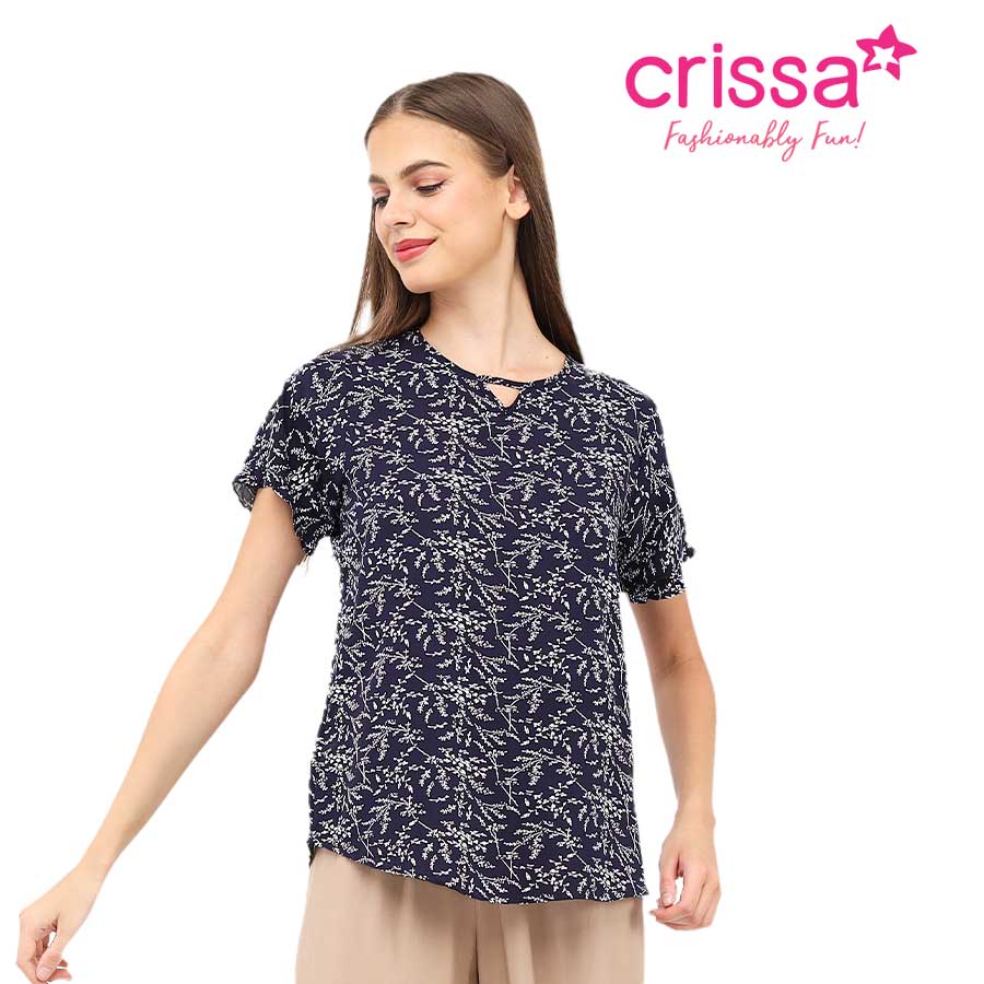 Sloane Ladies Key-holed Blouse - Crissa
