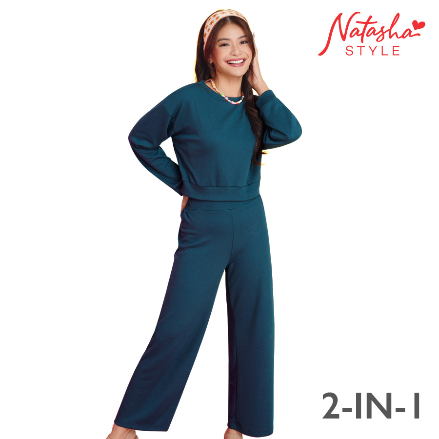 Berthamae Ladies 2in1 Teal Terno - Natasha Style
