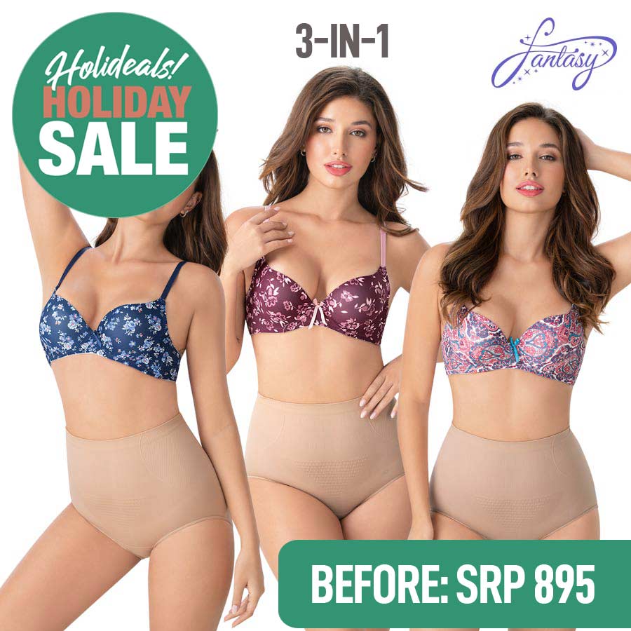 Seductive Ladies 3in1 Underwire Bra - Fantasy