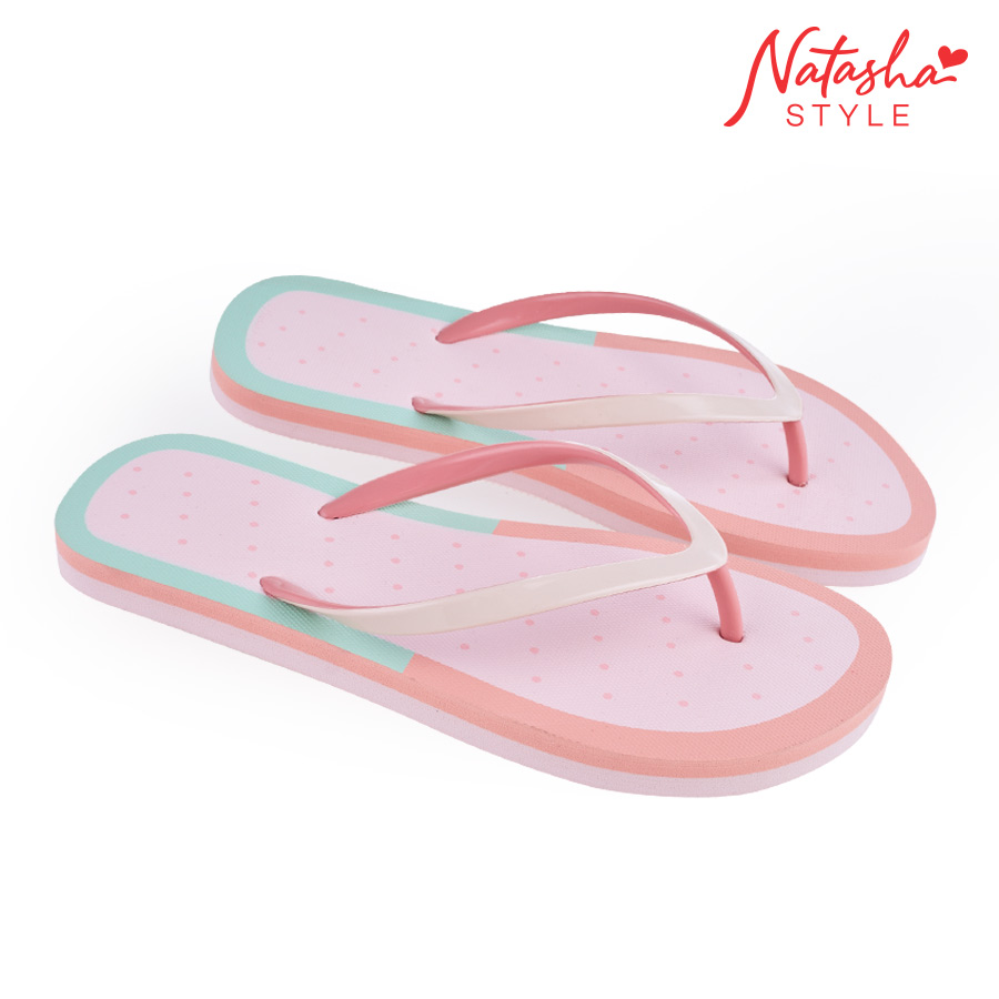 Fracora Ladies Pink Casual Thong Slippers - Natasha Style