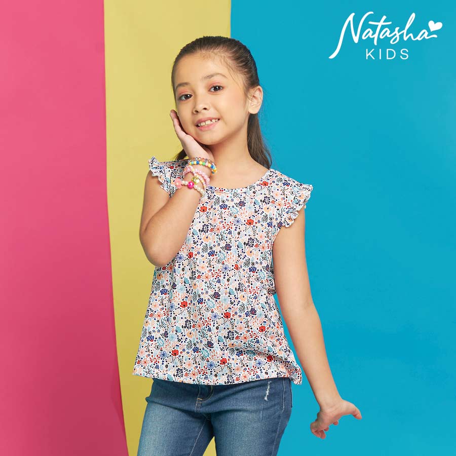 Inrossa Kid's Girls Multicolor Roundneck - Natasha Kids