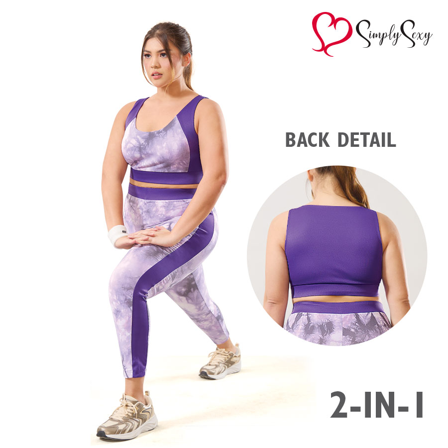 Arnelfa 2in1 Ladies Plus Size Active Wear Set - Simply Sexy