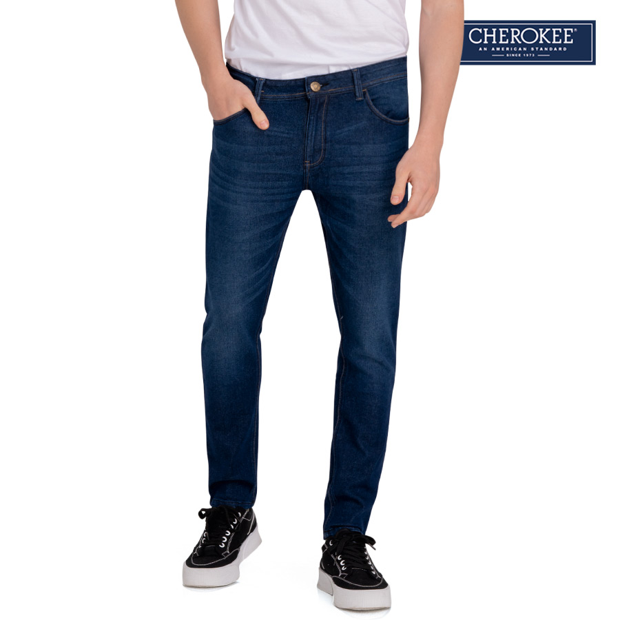 Felixraff Men's Blue Slim Straight Pants - Cherokee