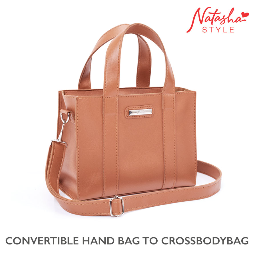 Lakelyn Ladies' Tan Micro Dual Bag - Natasha Style