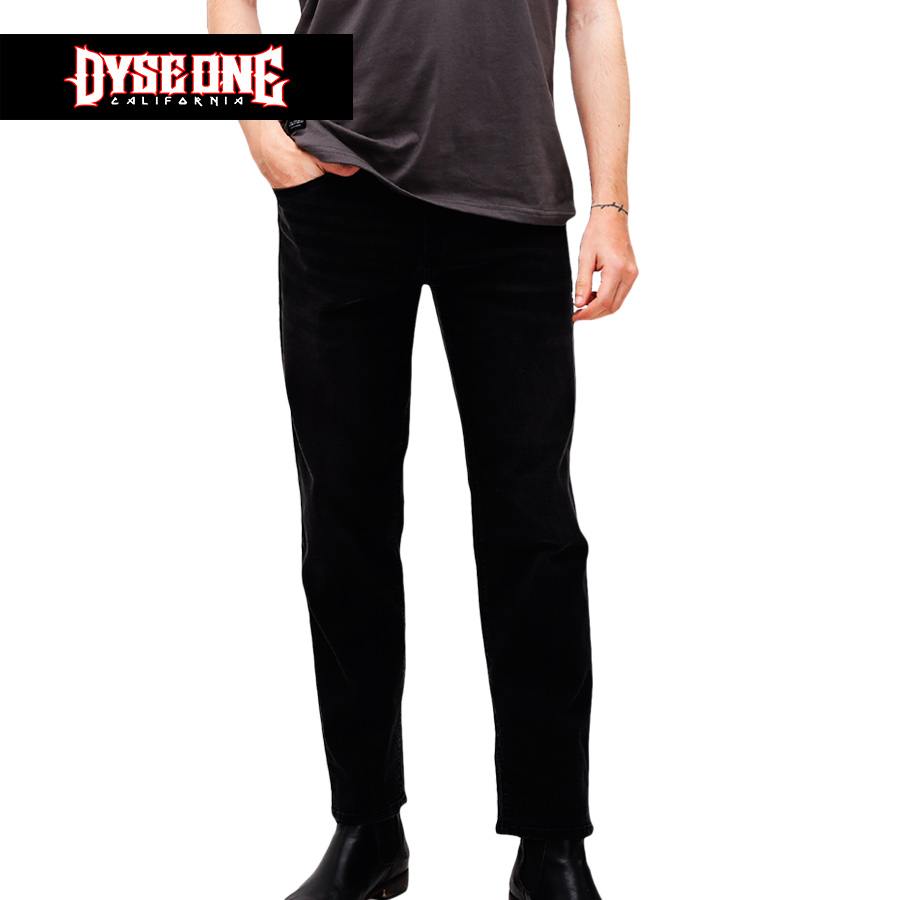 Goshen Men's Black Slim Tapered Denim - Dyse One