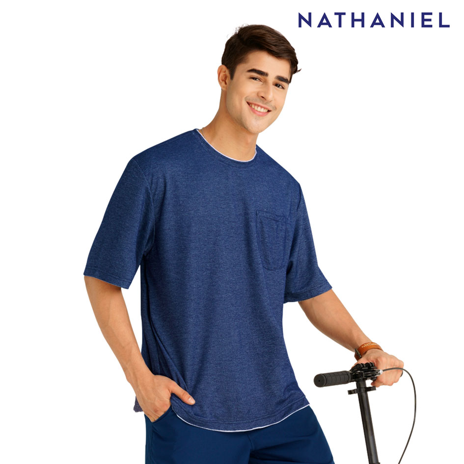 Laurent Men's Navy Loose Fit Shirt - Nathaniel
