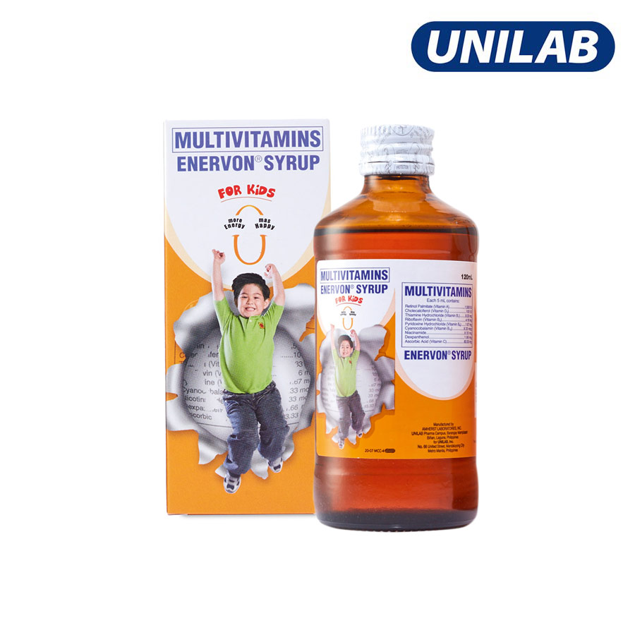 Enervon Multivitamins Syrup For Kids - Unilab