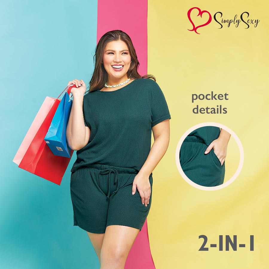 Jarisse Ladies' Plus Emerald 2-in-1 Coords Set - Simply Sexy
