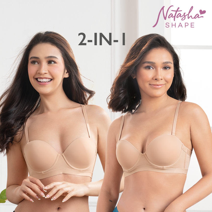 Hannahlee Ladies' 2in1 Underwire Molded Cup Bra - Natasha Shape