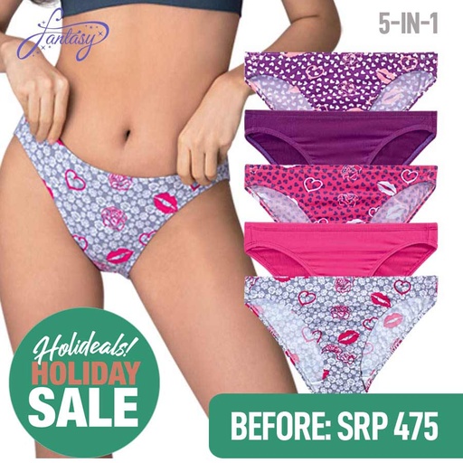Romalyn Ladies' 5 In 1 High Rise Panty - Fantasy