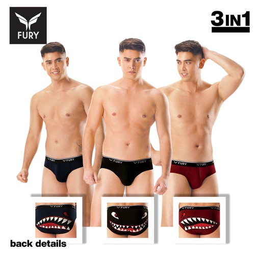 Woody 3in1 Bikini Brief - Fury