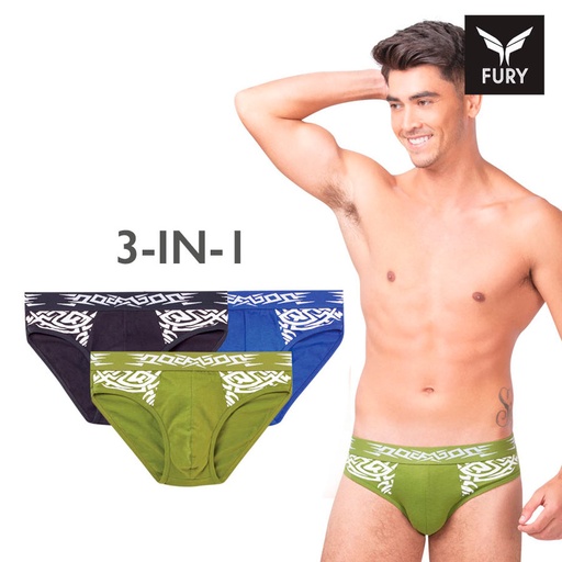 Williamson 3in1 Bikini Brief - Fury