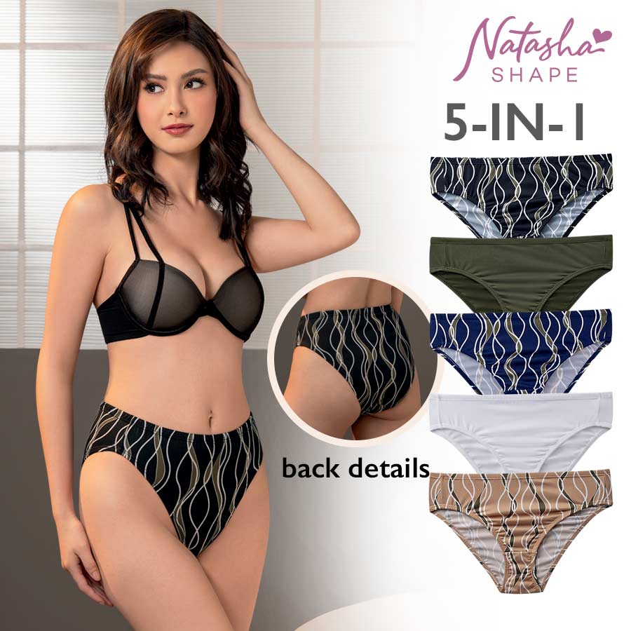 Frewella Ladies' 5 In 1 Hi-cut Hi-leg Panty - Natasha Shape