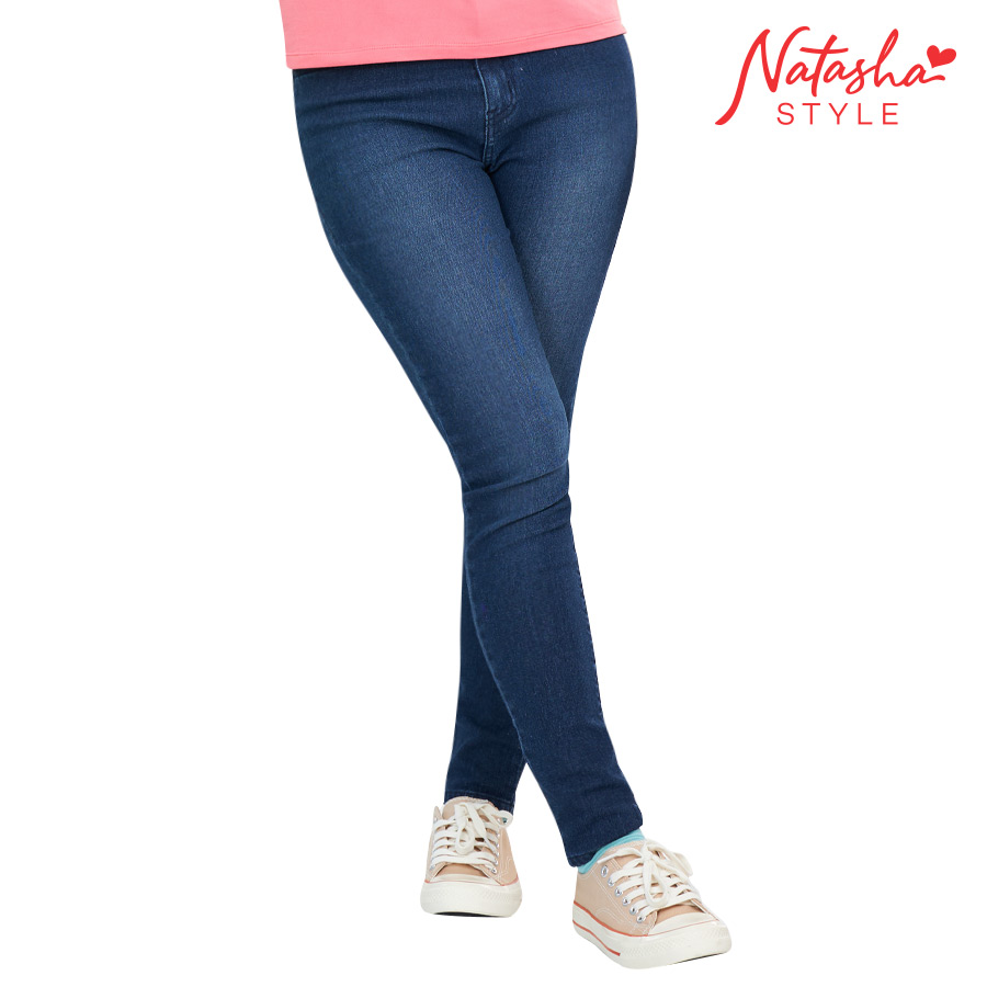 Braiziel Ladies' Denim Blue Skinny Jeans - Natasha Style