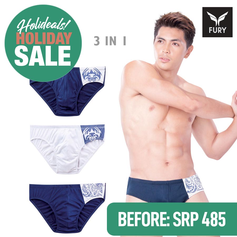 Walden Men's 3 In 1 Bikini Brief - Fury