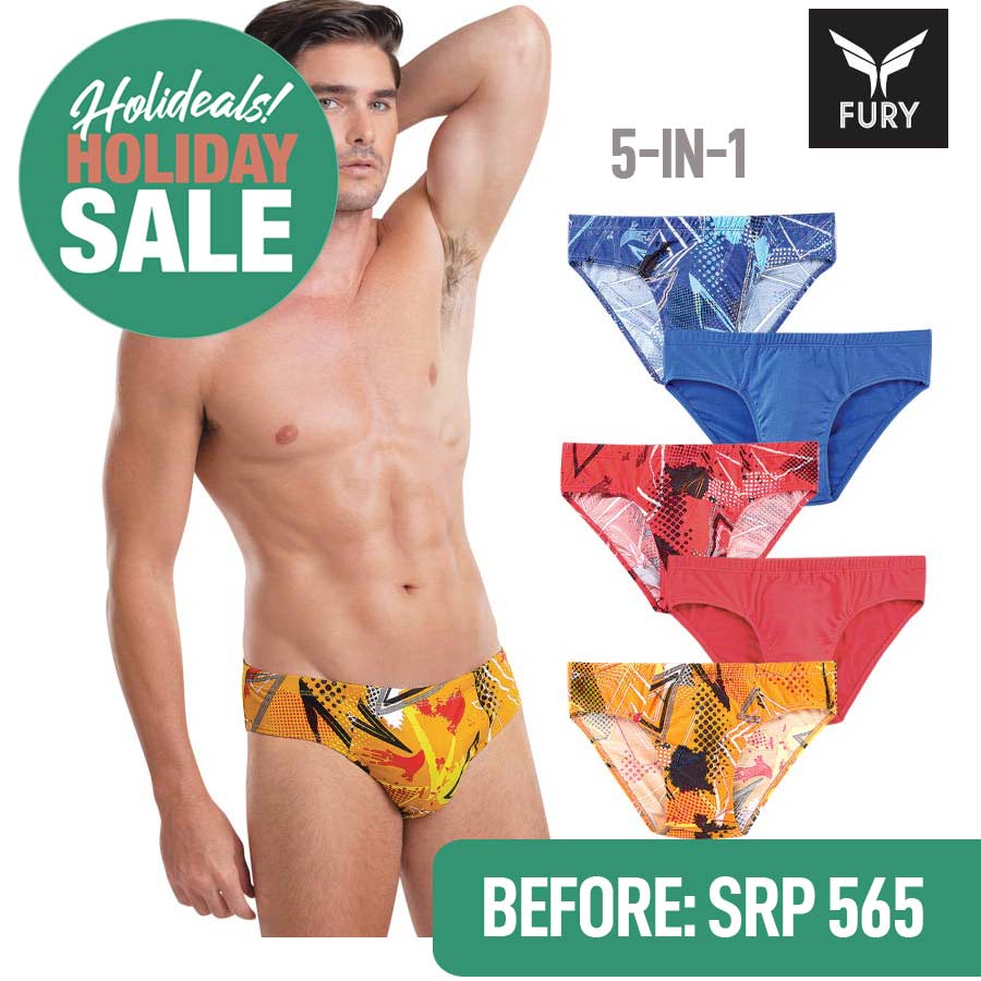 Marc Men's 5 In 1 Bikini Brief - Fury