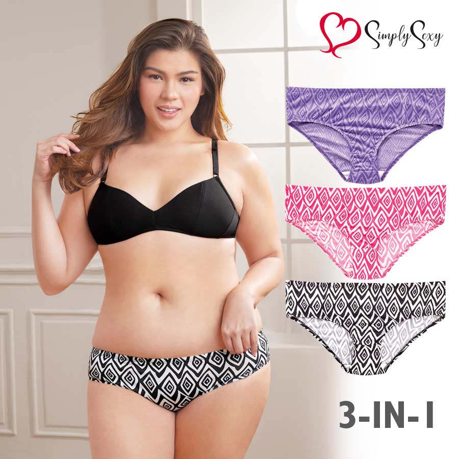 Grazielle Plus 3 In 1 Bikini Panty - Simply Sexy