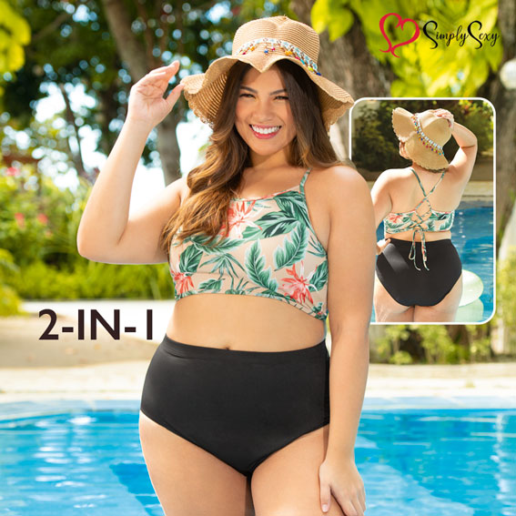 Carxel Plus Size Swimwear 2 Piece - Simply Sexy