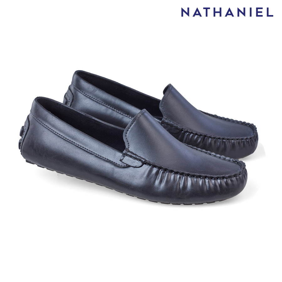 Astrophile03 Men's Black Slip-on Black Shoes - Nathaniel