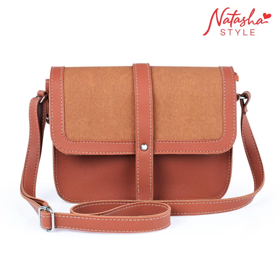 Hedith Ladies' Tan Crossbody Sling Bag - Natasha Style