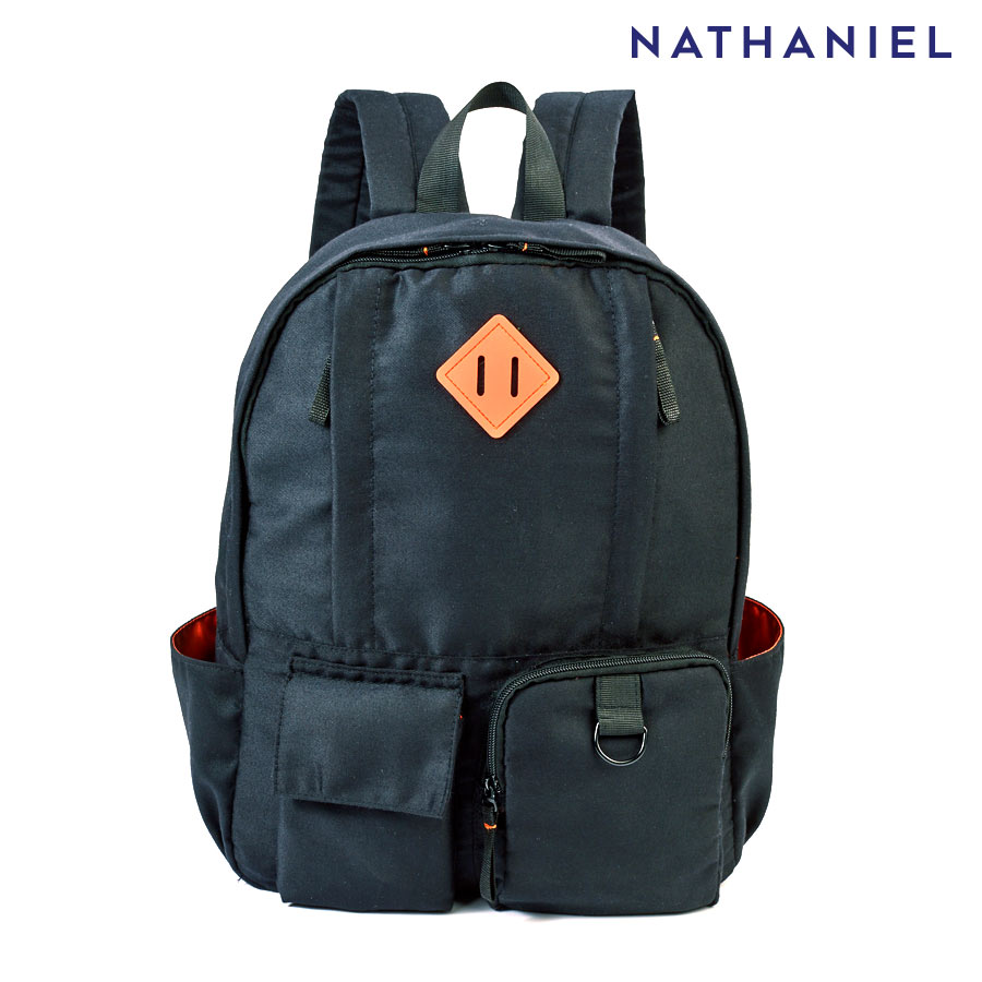 Bucklim Men's Black School Backpack - Nathaniel