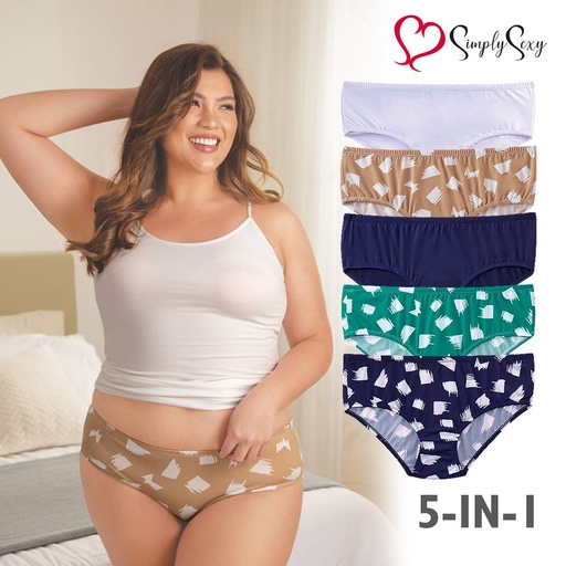 Johanamarie Plus 5 In 1 Mid-rise Panty - Simply Sexy