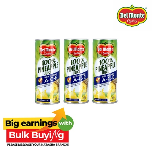 Pineapple Juice 6in1 With Vitamins ACE - Del Monte
