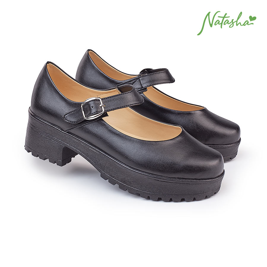 KM004 Ladies Casual Black Shoes - Natasha