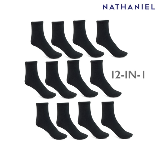 [Stora:Ka-03821] Kaosin Men's Black 12in1 Low Cut Socks - Nathaniel