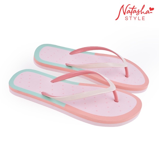 Fracora Ladies Pink Casual Thong Slippers - Natasha Style