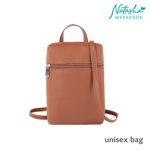 [Stora:Av-00578] Avaliza Unisex Tan Crossbody Sling Bag - Natasha Weekends