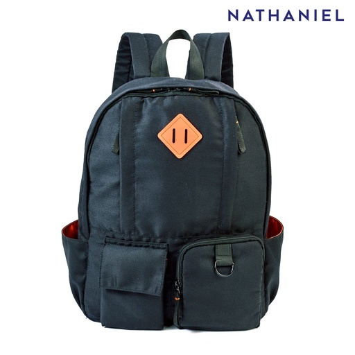 [Stora:Bu-01038] Bucklim Men's Black School Backpack - Nathaniel
