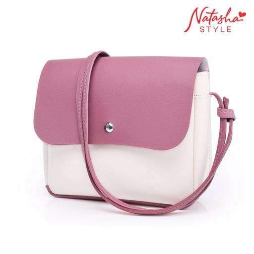 [Stora:En-02235] Enaluz Ladies' Old Rose Crossbody Two Tone - Natasha Style